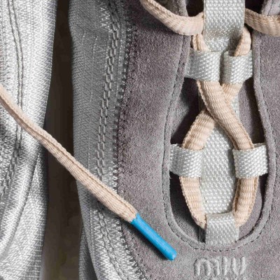 Miu Miu Bubble Technical Fabric And Suede Sneakers Cloudy Gray Miu Miu Bubble Technical Fabric And Suede Sneakers Cloudy Gray