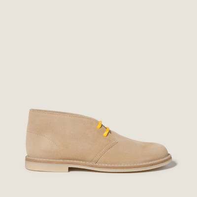 Miu Miu Delave Suede Chukka Boots Ecru Miu Miu Delave Suede Chukka Boots Ecru