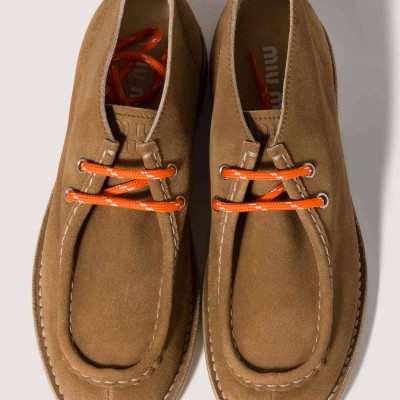 Miu Miu Delave Suede Desert Boots Cinnamon Miu Miu Delave Suede Desert Boots Cinnamon