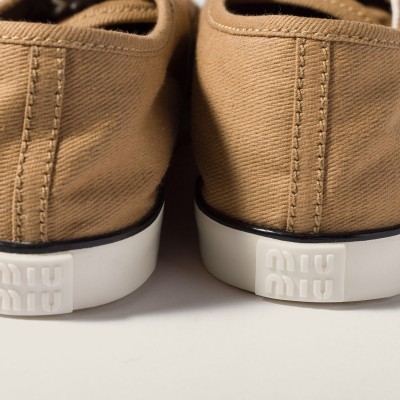 Miu Miu Drill Sneakers Malt Beige Miu Miu Drill Sneakers Malt Beige