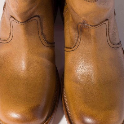 Miu Miu Embroidered Leather Boots Light Tan Miu Miu Embroidered Leather Boots Light Tan