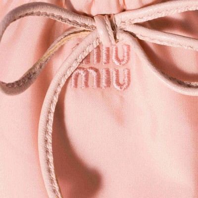 Miu Miu Foldable Technical Fabric Ballerinas Opal Miu Miu Foldable Technical Fabric Ballerinas Opal