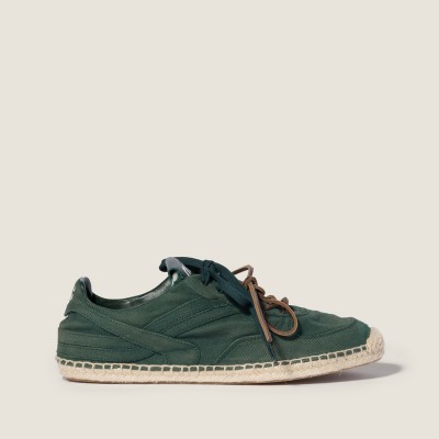 Miu Miu Gymnasium Gabardine Sneakers Bottle Green Miu Miu Gymnasium Gabardine Sneakers Bottle Green