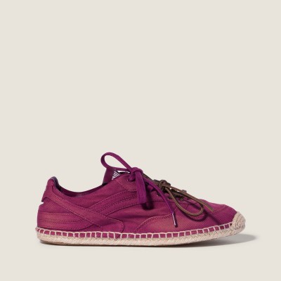 Miu Miu Gymnasium Gabardine Sneakers Burgundy Miu Miu Gymnasium Gabardine Sneakers Burgundy