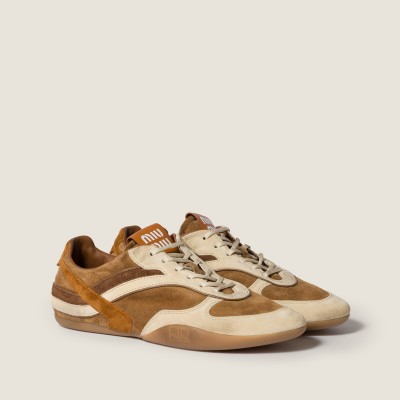 Miu Miu Gymnasium Suede Sneakers Cinnamon Amber Miu Miu Gymnasium Suede Sneakers Cinnamon Amber