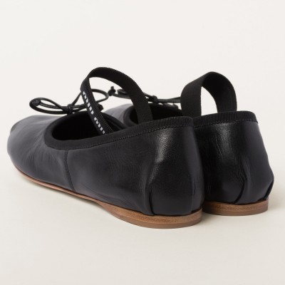 Miu Miu Leather Ballerinas Black Miu Miu Leather Ballerinas Black