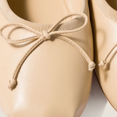 Miu Miu Leather Ballerinas Soy Green Miu Miu Leather Ballerinas Soy Green