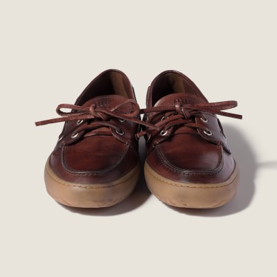 Miu Miu Leather Deck Shoes Coffee Miu Miu Leather Deck Shoes Coffee