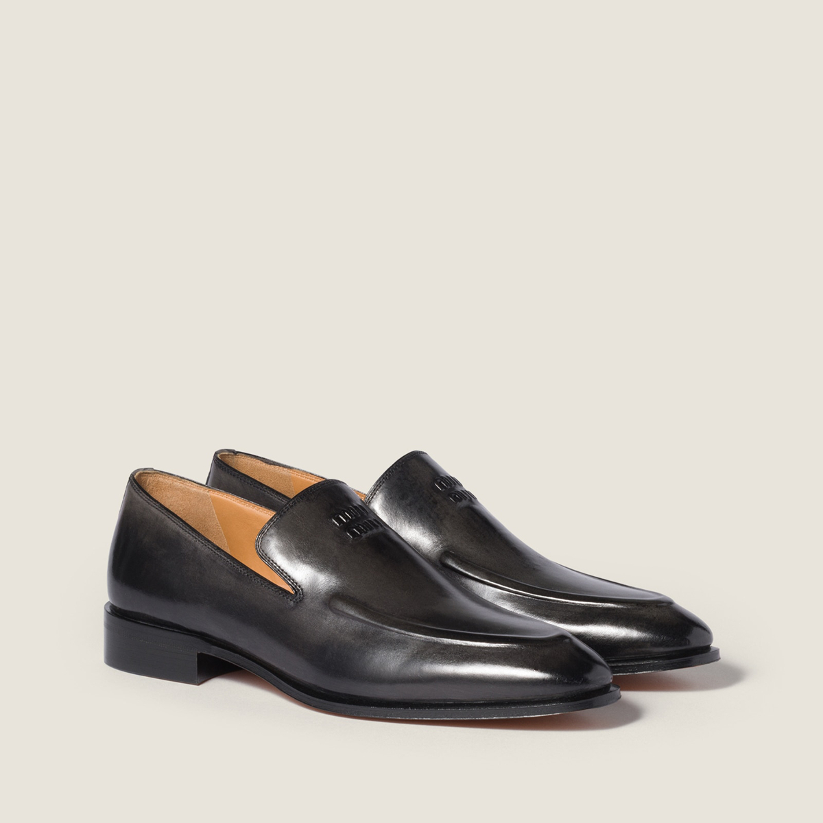 Miu Miu Leather Loafers Black Miu Miu Leather Loafers Black