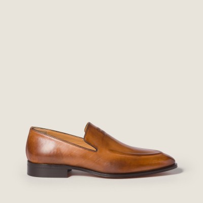 Miu Miu Leather Loafers Cognac Miu Miu Leather Loafers Cognac