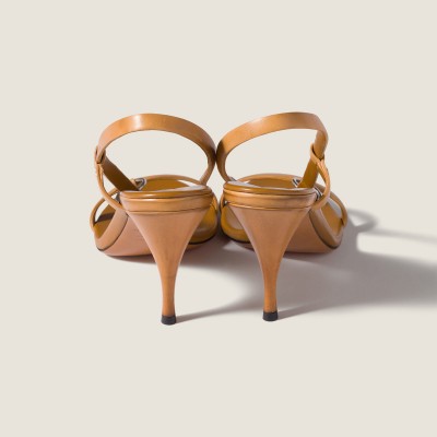 Miu Miu Leather Sandals Honey Miu Miu Leather Sandals Honey