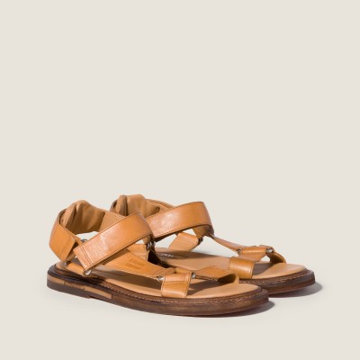 Miu Miu Leather Sandals Honey Miu Miu Leather Sandals Honey