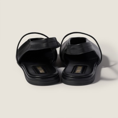 Miu Miu Leather Slingback Ballerinas Black Miu Miu Leather Slingback Ballerinas Black