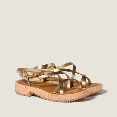 Miu Miu Metallic Leather Sandals Platinum Miu Miu Metallic Leather Sandals Platinum