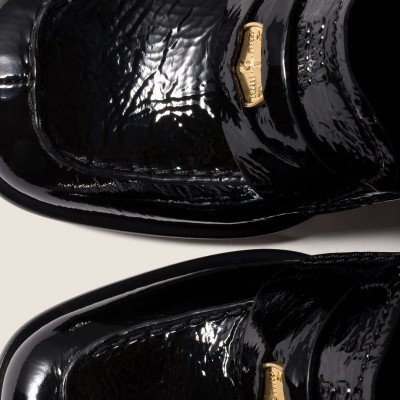Miu Miu Naplak Loafers Black Miu Miu Naplak Loafers Black