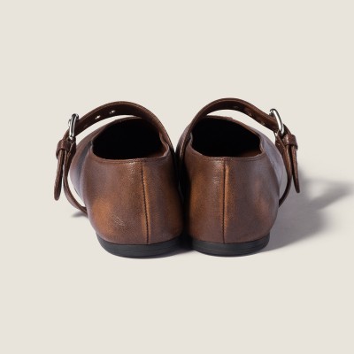 Miu Miu Nappa Leather Ballerinas Sienna Miu Miu Nappa Leather Ballerinas Sienna