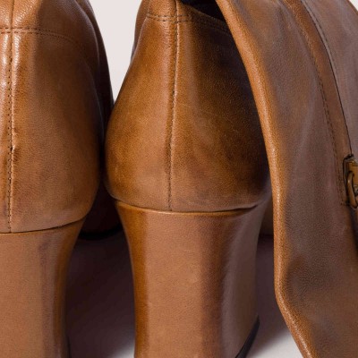 Miu Miu Nappa Leather Boots With Buckle Caramel Miu Miu Nappa Leather Boots With Buckle Caramel