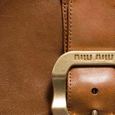 Miu Miu Nappa Leather Boots With Buckle Caramel Miu Miu Nappa Leather Boots With Buckle Caramel