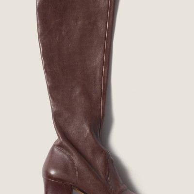 Miu Miu Nappa Leather Boots With Buckle Dark Brown Miu Miu Nappa Leather Boots With Buckle Dark Brown