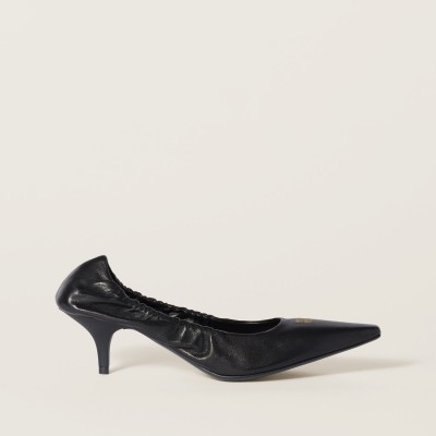 Miu Miu Nappa Leather Pumps Black Miu Miu Nappa Leather Pumps Black