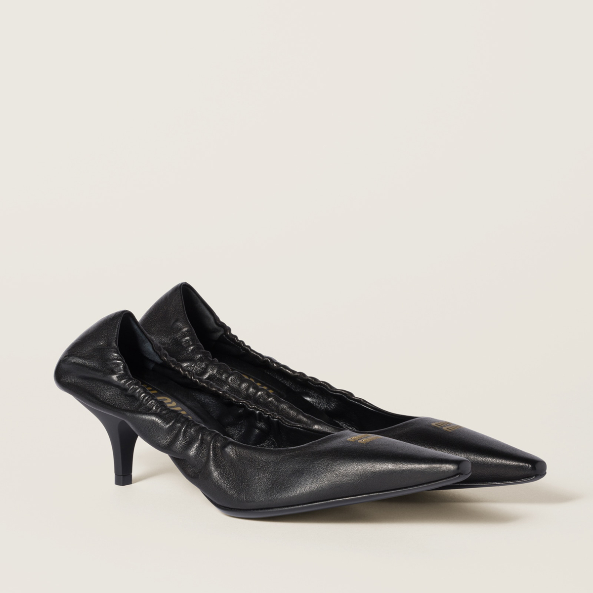 Miu Miu Nappa Leather Pumps Black Miu Miu Nappa Leather Pumps Black