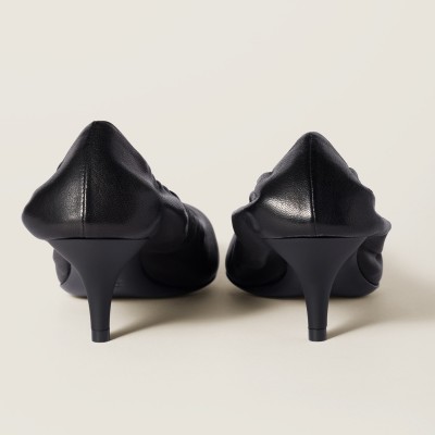 Miu Miu Nappa Leather Pumps Black Miu Miu Nappa Leather Pumps Black