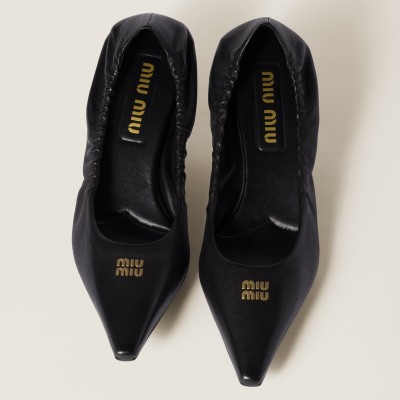 Miu Miu Nappa Leather Pumps Black Miu Miu Nappa Leather Pumps Black
