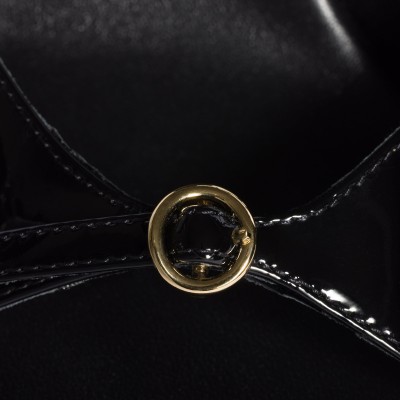 Miu Miu Patent Leather Sandals With Buckles Black Miu Miu Patent Leather Sandals With Buckles Black