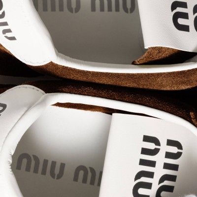 Miu Miu Plume Suede Sneakers Cocoa Brown Miu Miu Plume Suede Sneakers Cocoa Brown