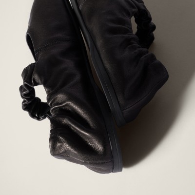 Miu Miu Ruches Nappa Leather Ballerinas Black Miu Miu Ruches Nappa Leather Ballerinas Black