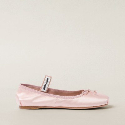 Miu Miu Satin Ballerinas Orchid Pink Miu Miu Satin Ballerinas Orchid Pink