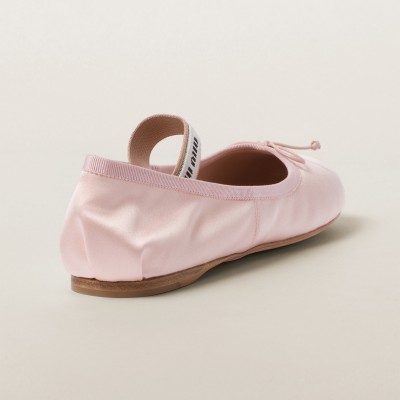Miu Miu Satin Ballerinas Orchid Pink Miu Miu Satin Ballerinas Orchid Pink