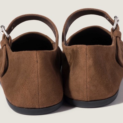Miu Miu Suede Ballerinas Cocoa Brown Miu Miu Suede Ballerinas Cocoa Brown