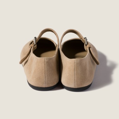 Miu Miu Suede Ballerinas Desert Beige Miu Miu Suede Ballerinas Desert Beige