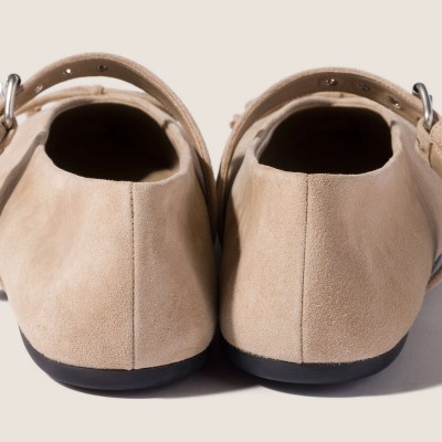 Miu Miu Suede Ballerinas Desert Beige Miu Miu Suede Ballerinas Desert Beige