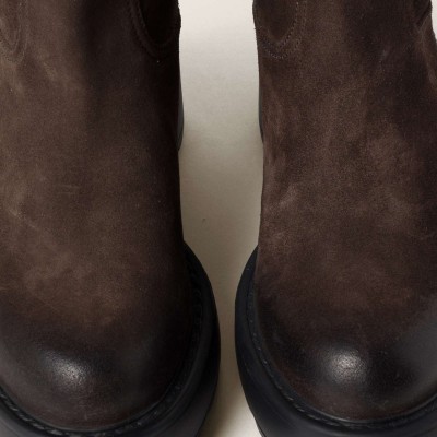 Miu Miu Suede Boots Dark Brown Miu Miu Suede Boots Dark Brown