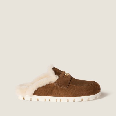 Miu Miu Suede Mules Cocoa Brown Miu Miu Suede Mules Cocoa Brown