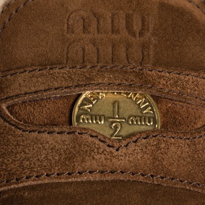 Miu Miu Suede Mules Cocoa Brown Miu Miu Suede Mules Cocoa Brown