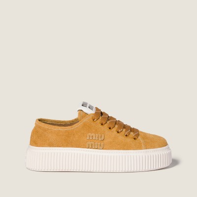 Miu Miu Suede Sneakers Light Tan Miu Miu Suede Sneakers Light Tan