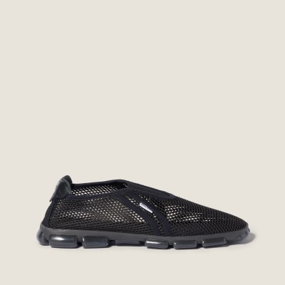 Miu Miu Technical Mesh Fabric Sneakers Black Miu Miu Technical Mesh Fabric Sneakers Black