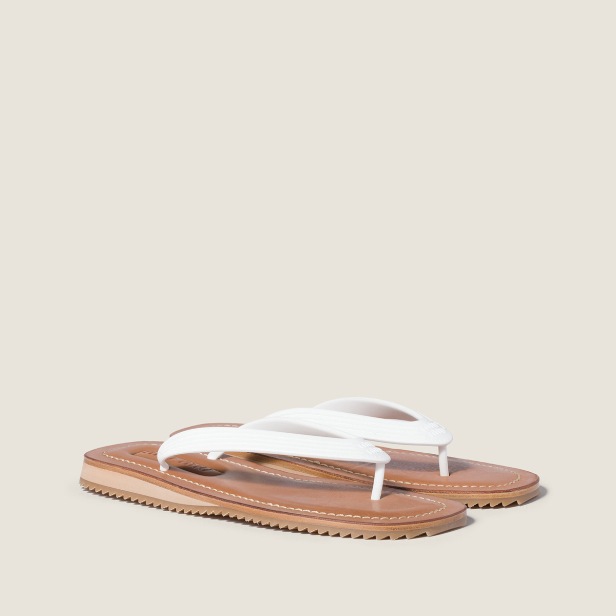 Miu Miu Thong Sandals White Miu Miu Thong Sandals White