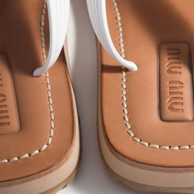 Miu Miu Thong Sandals White Miu Miu Thong Sandals White