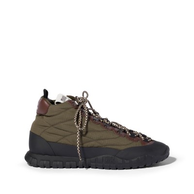 Miu Miu Tyre Technical Fabric Sneakers Forest Green