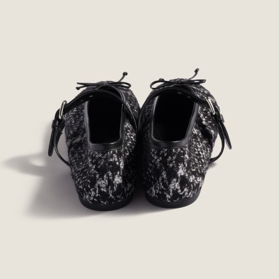Miu Miu Wool And Silk Ballerinas Black Miu Miu Wool And Silk Ballerinas Black