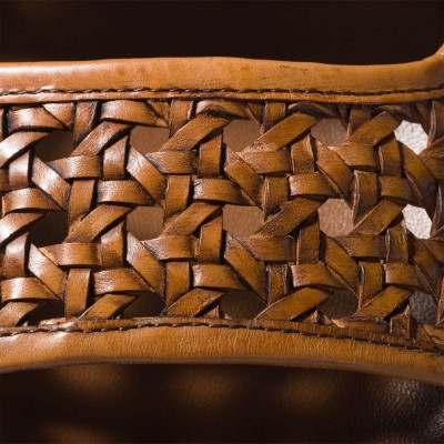 Miu Miu Woven Leather Sandals Cognac Miu Miu Woven Leather Sandals Cognac