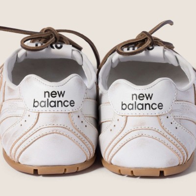 New Balance X Miu Miu 530 Sl Deco' Leather Ballerinas White New Balance X Miu Miu 530 Sl Deco' Leather Ballerinas White