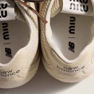 New Balance X Miu Miu 530 Sl Suede And Mesh Sneakers Butter Yellow New Balance X Miu Miu 530 Sl Suede And Mesh Sneakers Butter Yellow