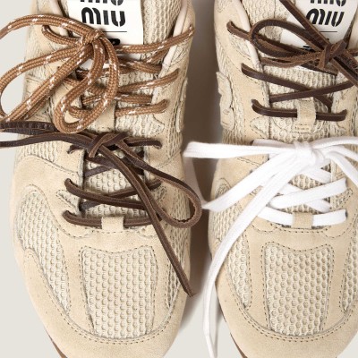 New Balance X Miu Miu 530 Sl Suede And Mesh Sneakers Butter Yellow New Balance X Miu Miu 530 Sl Suede And Mesh Sneakers Butter Yellow