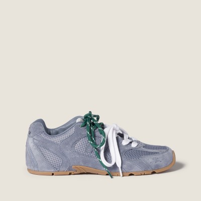 New Balance X Miu Miu 530 Sl Suede And Mesh Sneakers Periwinkle Blue New Balance X Miu Miu 530 Sl Suede And Mesh Sneakers Periwinkle Blue