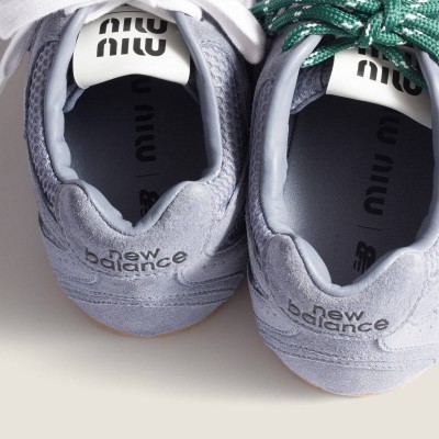 New Balance X Miu Miu 530 Sl Suede And Mesh Sneakers Periwinkle Blue New Balance X Miu Miu 530 Sl Suede And Mesh Sneakers Periwinkle Blue